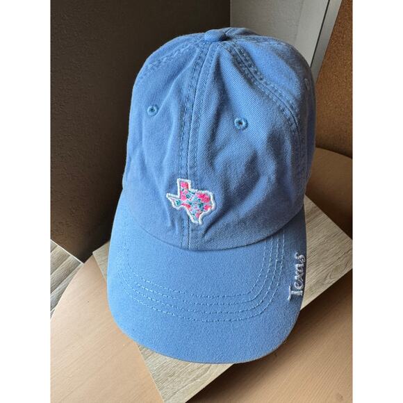 Texas Floral Embroidered Dad Hat - Light Blue - Picture 2 of 7